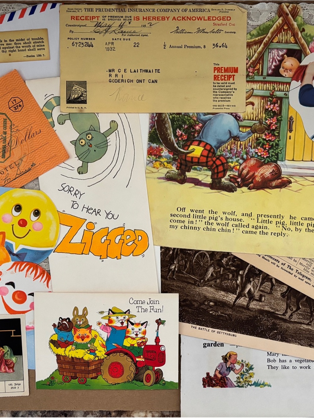 Vintage Ephemera Lot 3